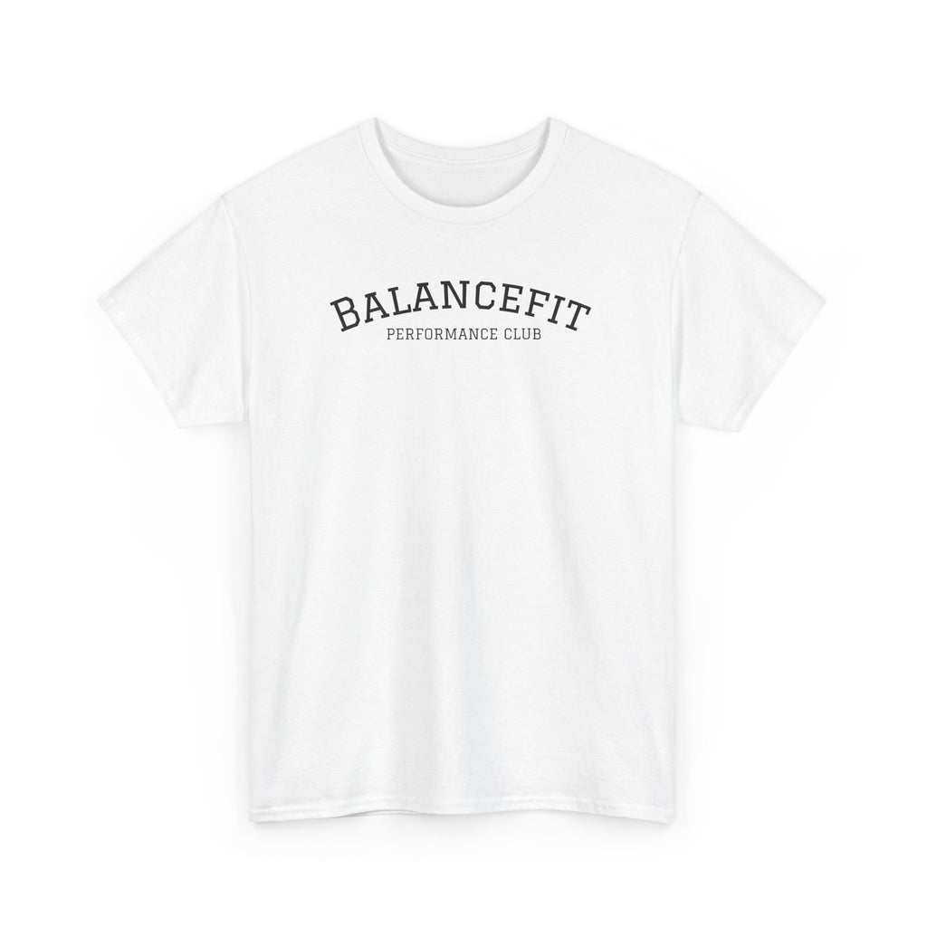 BalanceFit Tee — Sunset Yoga & Fitness Shirt (Strength + Calm)