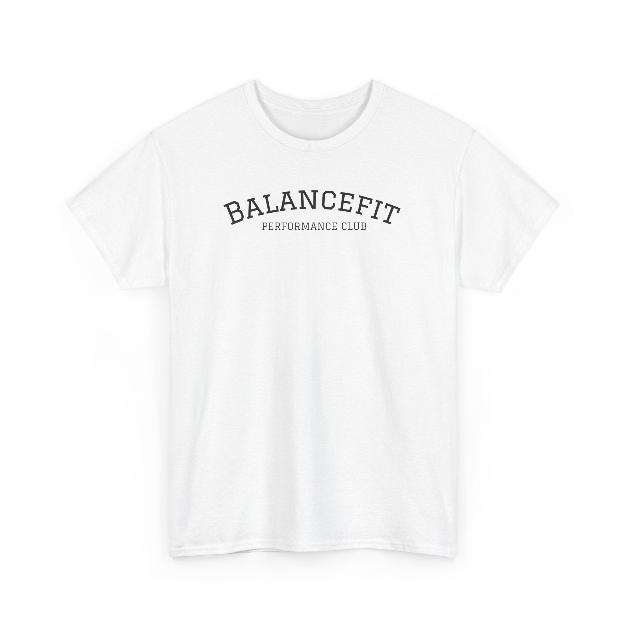 BalanceFit Tee — Sunset Yoga & Fitness Shirt (Strength + Calm)