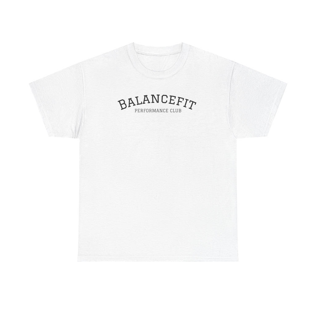 BalanceFit Tee — Sunset Yoga & Fitness Shirt (Strength + Calm)