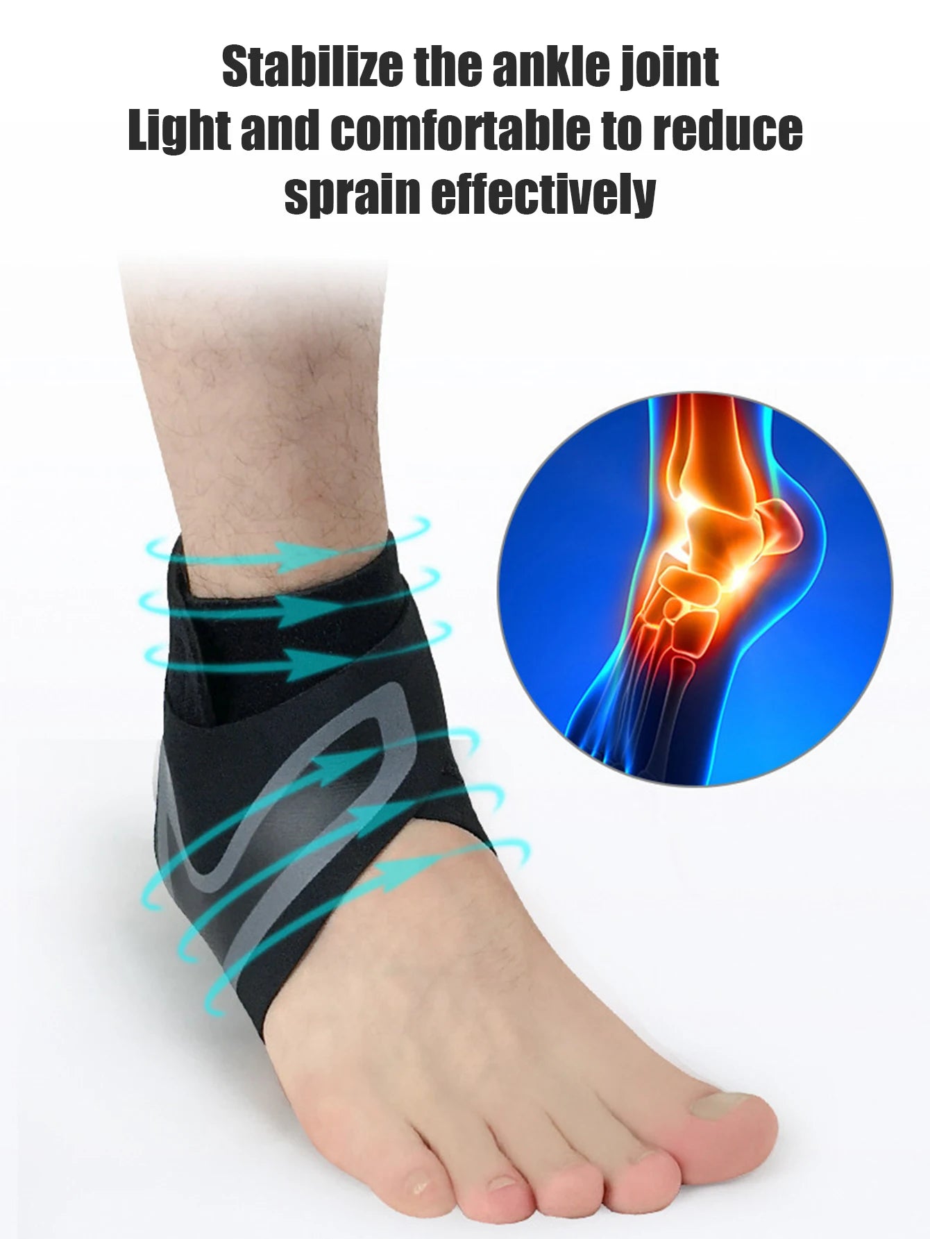 Sports Ankle Support Sleeve – Anti-Sprain Compression Brace