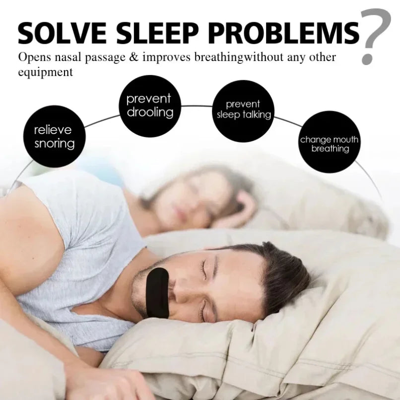 Mouth Tape for Better Sleep – 30 Pack, Anti-Snoring Strips
