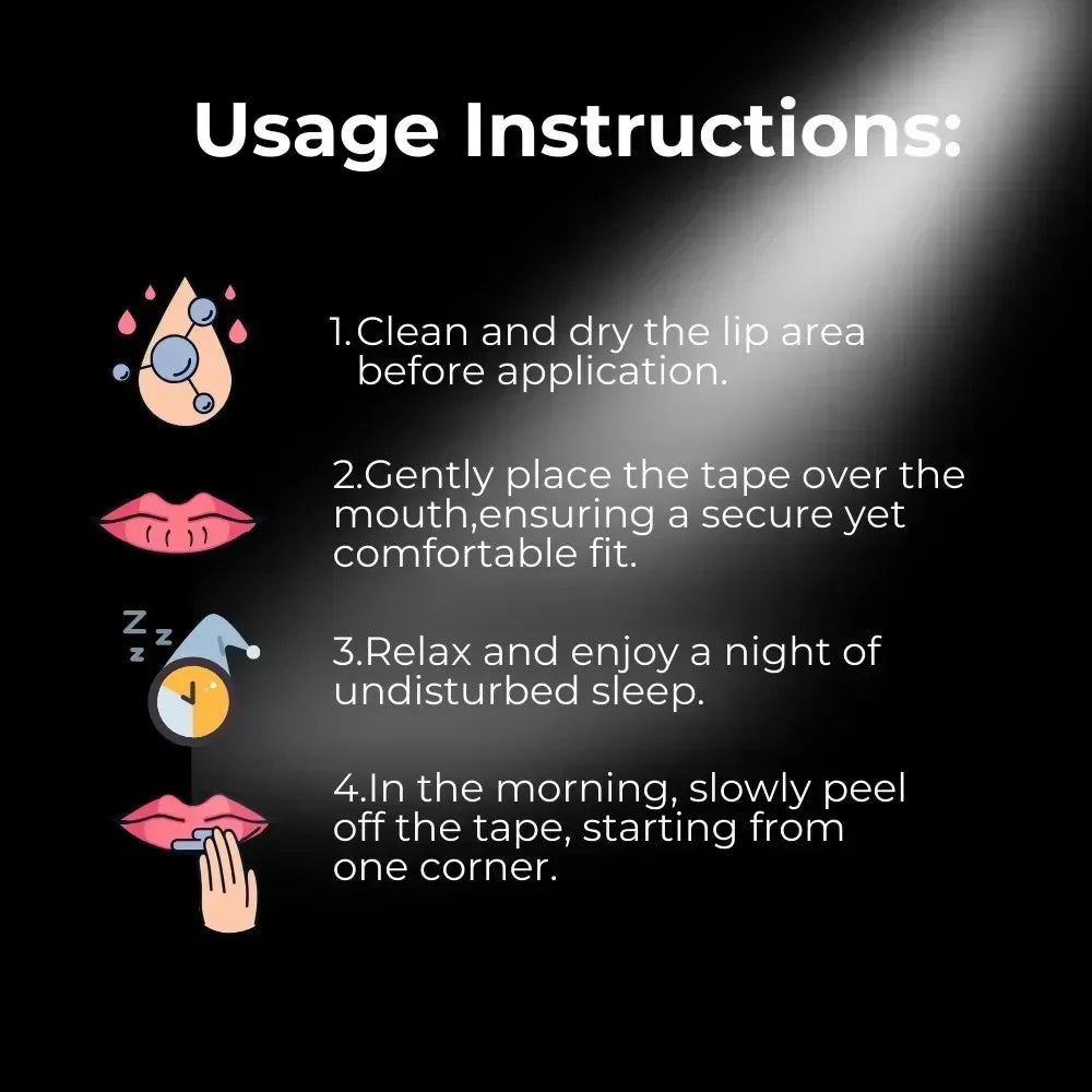 Mouth Tape for Better Sleep – 30 Pack, Anti-Snoring Strips