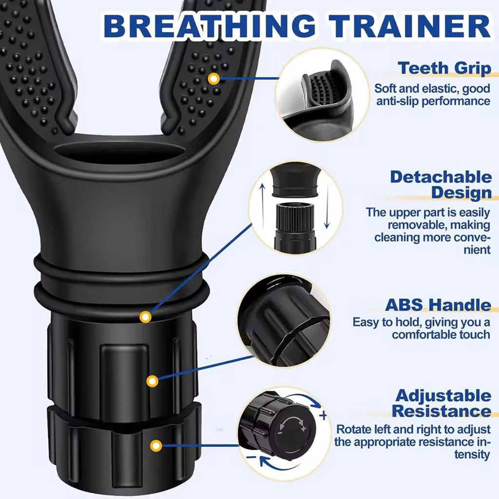 Lung Capacity Breathing Trainer – Adjustable Resistance Exerciser