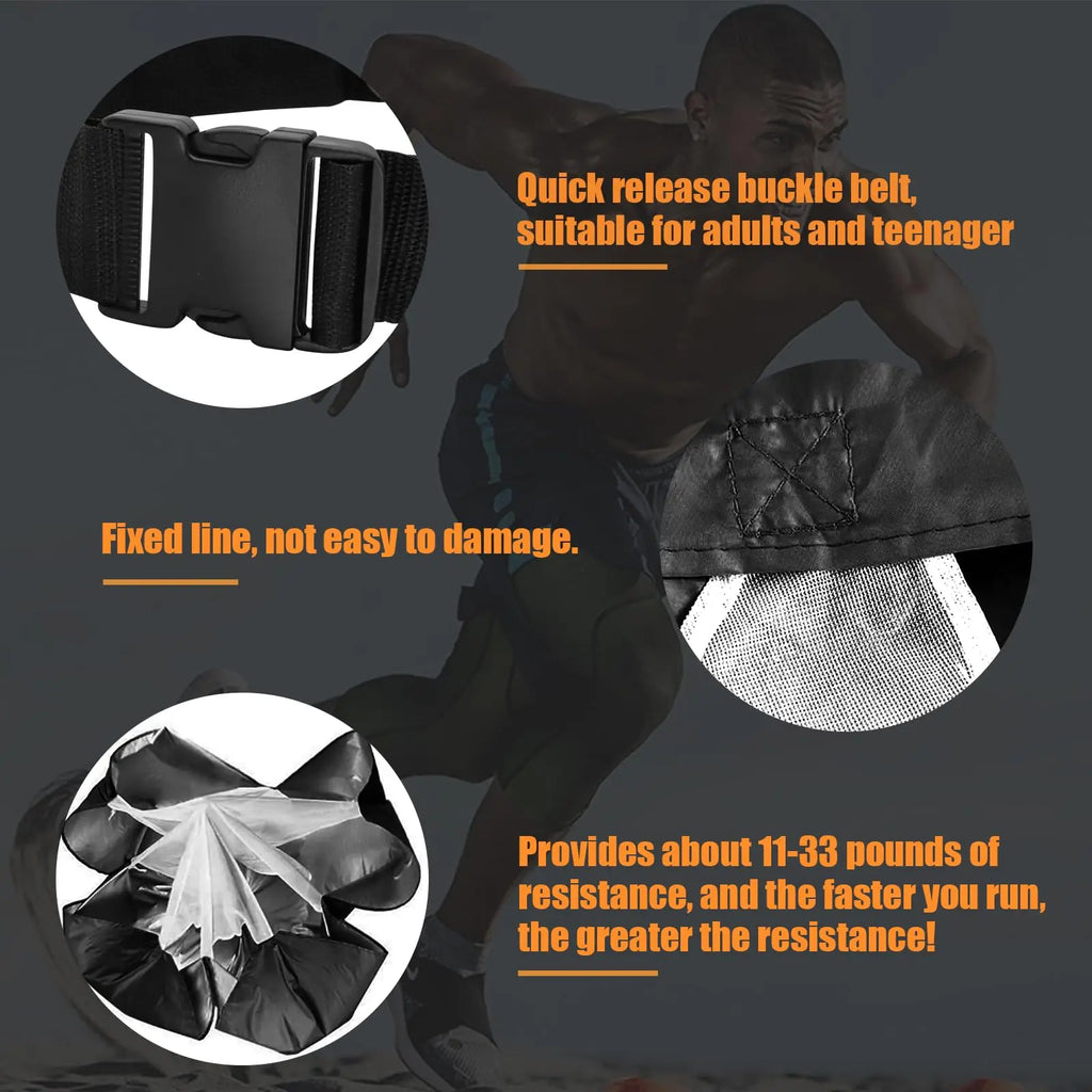 Speed Training Parachute – Resistance Sprint Chute for Athletes