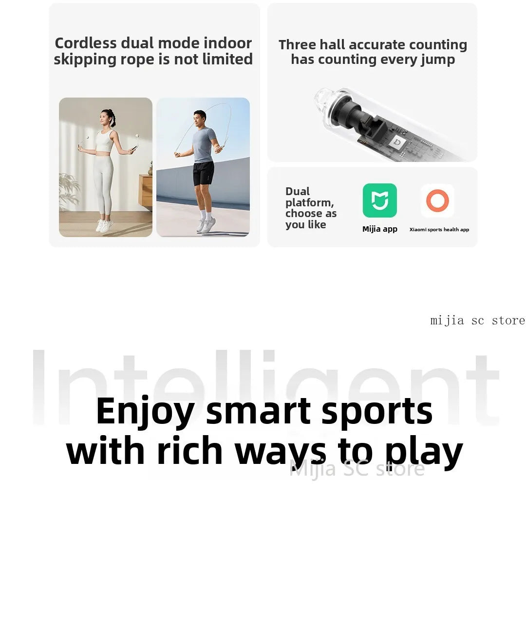 Xiaomi Mijia Smart Jump Rope 2 – Bluetooth Fitness Tracker