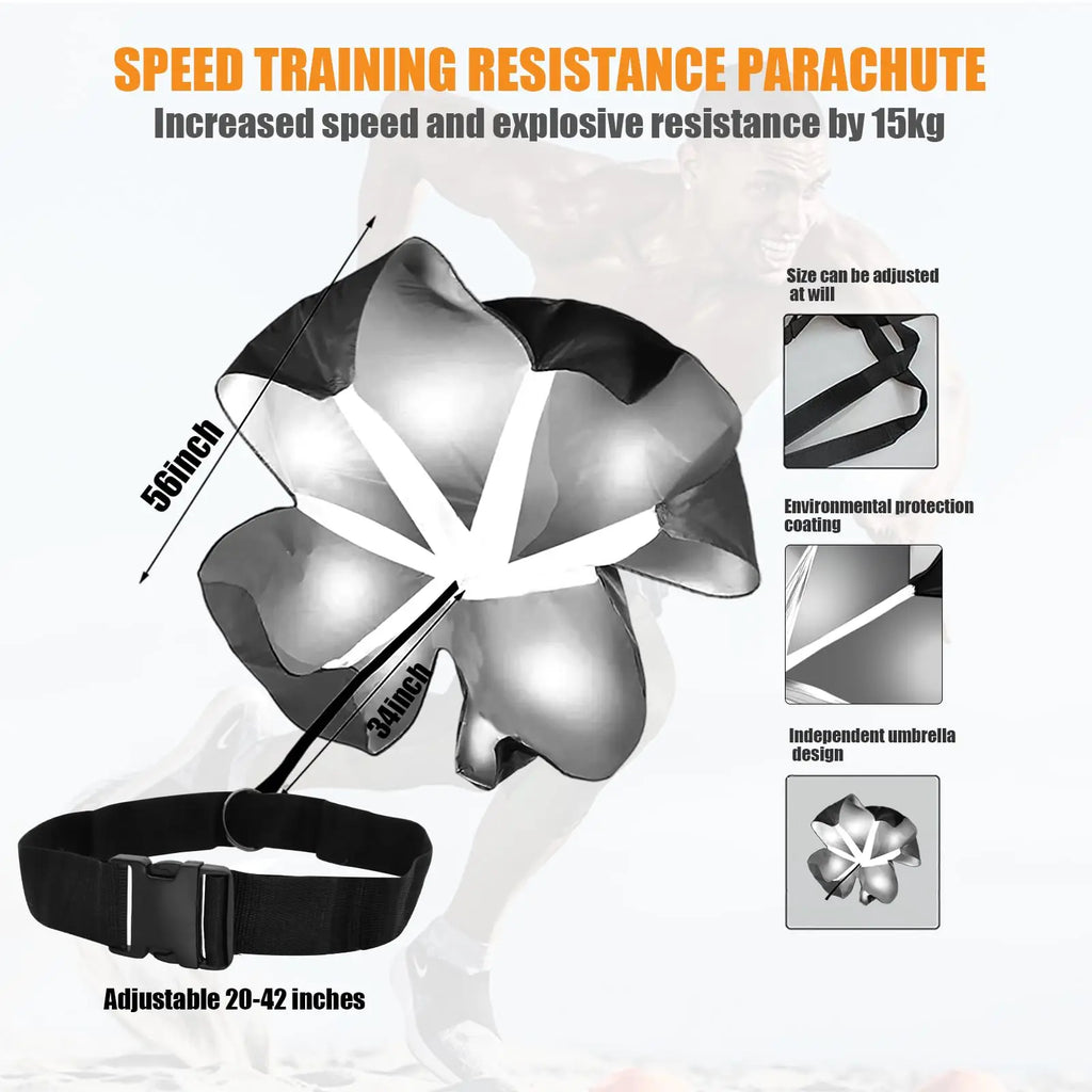 Speed Training Parachute – Resistance Sprint Chute for Athletes