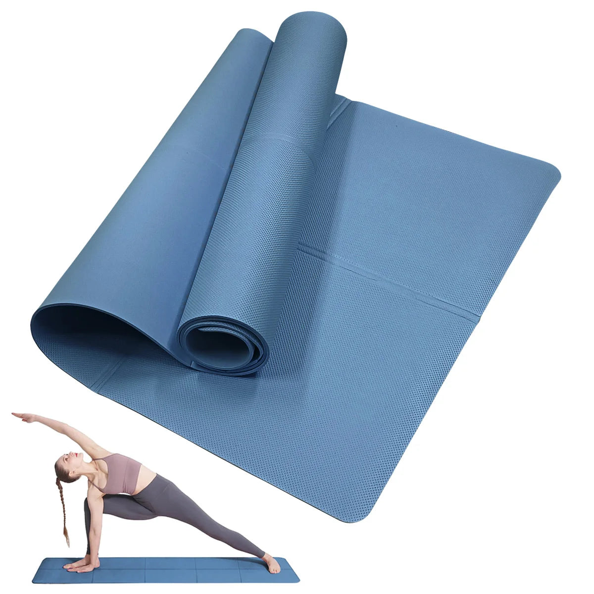 Anti-Slip EVA Yoga Mat – 4mm, 173cm x 61cm