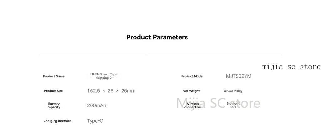 Xiaomi Mijia Smart Jump Rope 2 – Bluetooth Fitness Tracker