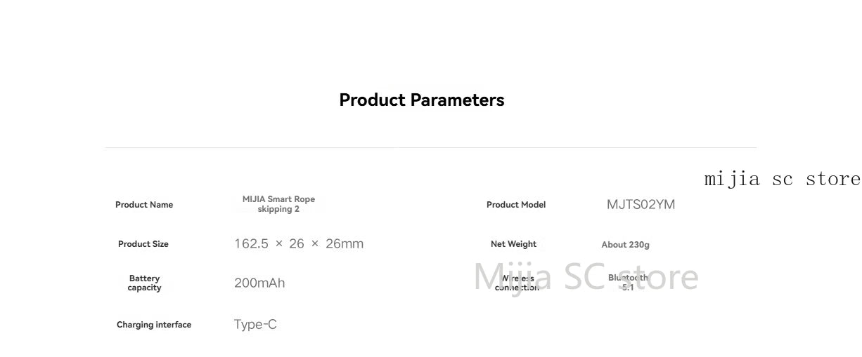 Xiaomi Mijia Smart Jump Rope 2 – Bluetooth Fitness Tracker