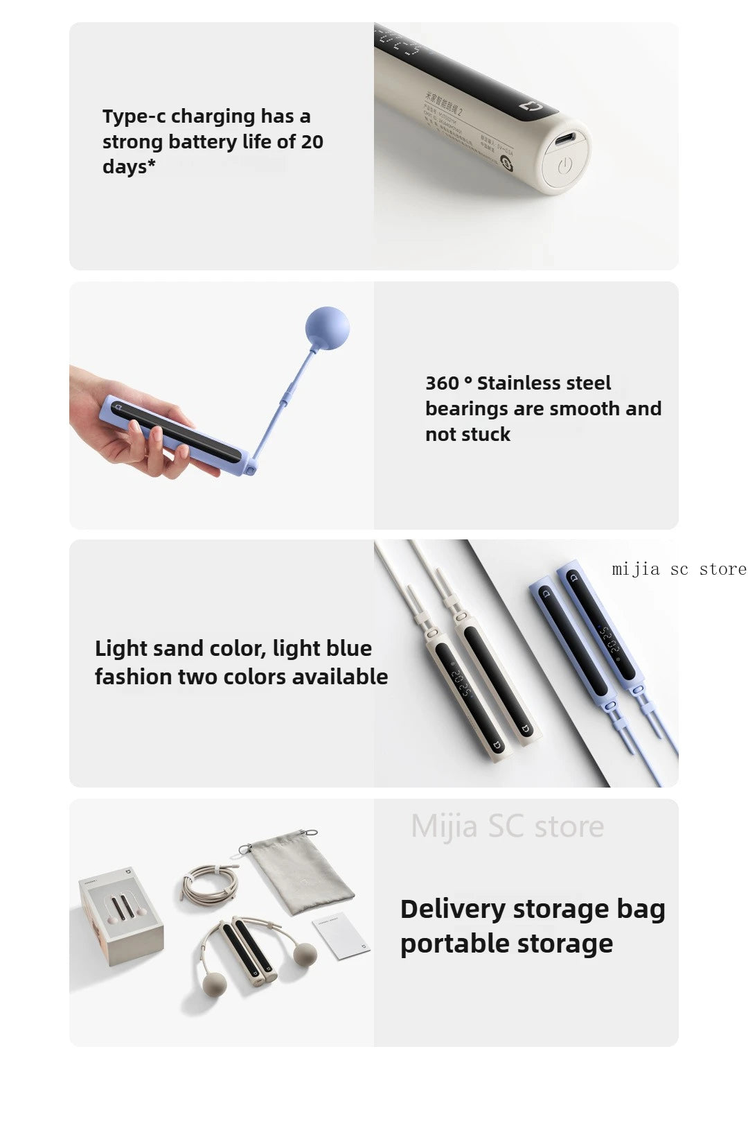 Xiaomi Mijia Smart Jump Rope 2 – Bluetooth Fitness Tracker
