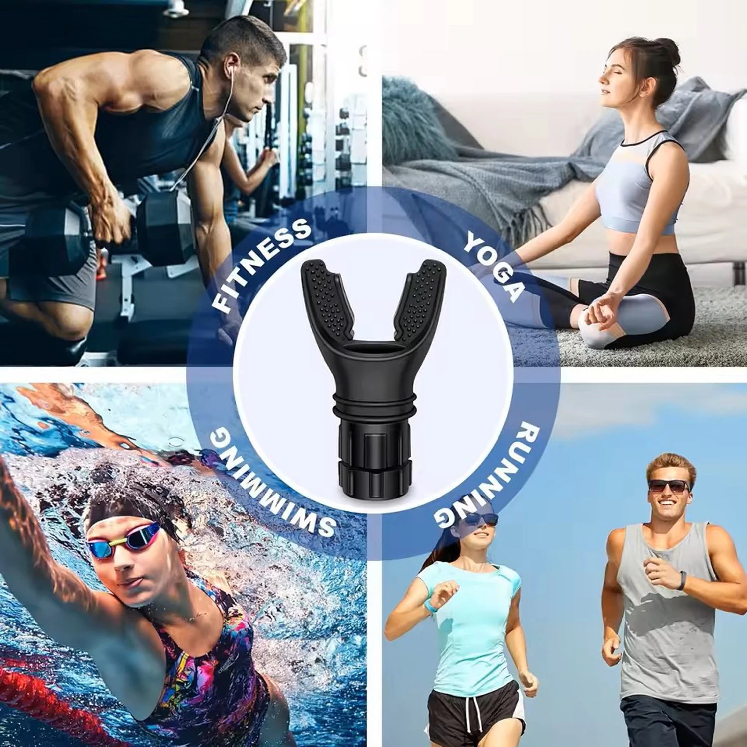 Lung Capacity Breathing Trainer – Adjustable Resistance Exerciser